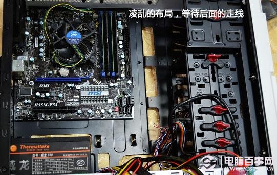 以上配件安装好后的大致机箱内部图